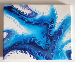Blå Swirl